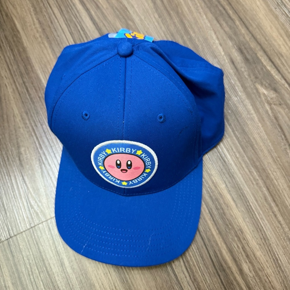 New! Nintendo Kirby Blue Bioworld Precurve Snapback Hat Cap